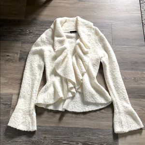 MODA INTERNATIONAL Fringe Sweater Size S EUC